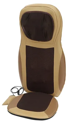 Produktbild von Elektrisches Massagekissen - Massagematte für Stuhl - 9 Motoren Ganzkörpermassage - Wärme für Rücken Lendenwirbel Nacken - 3 Massage- und Vibrationsstufen - EU-Stecker schwarz