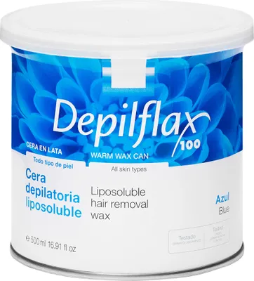 Obrázok produktu pre Depilačný Vosk Depilflax Plechovka 500Ml Azulén
