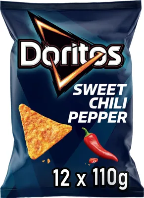Produktbild von Doritos Sweet Chili Pepper Tortilla Nachos mit süßem Chili-Geschmack 12 x 110g
