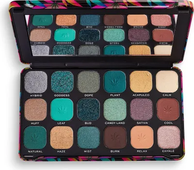 Zdjęcie produktu dla Paleta cieni do oczu z ekstraktem z konopi sativa Makeup Revolution Forever Flawless Chilled