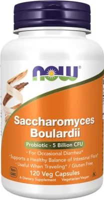 Productafbeelding van NOW Foods probiotische saccharomyces boulardii (120 caps.) BI8866