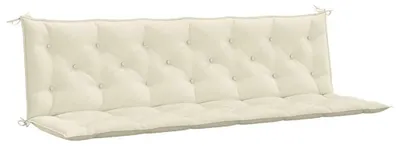 Image de Coussin pour banc de jardin, couleur crème, dimensions 200x100x7 cm