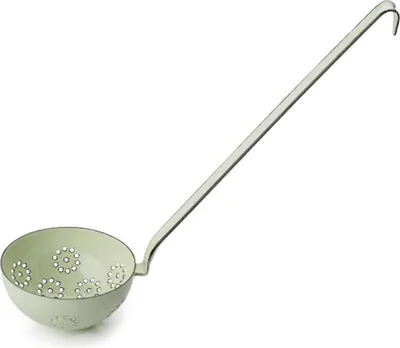 Immagine prodotto di Mestolo forato Riess Ø9cm Smalto verde Nilo pastello