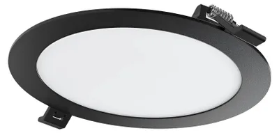Produktbild von Braytron 12W LED Panel Dimmbar Einbauspot Einbaustrahler Deckenstrahler Flach IP40 CCT 3in1 schwarz
