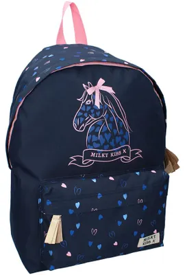 Imagen del producto de Mochila escolar Blue Milky Kiss Horse II, 43 x 30 x 14 cm