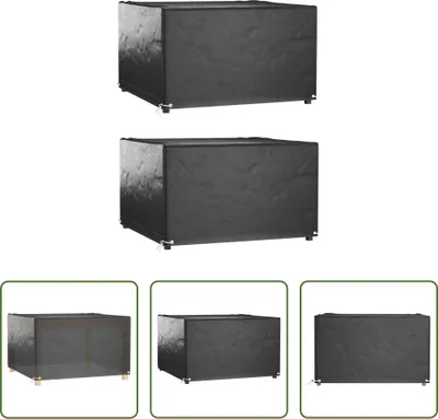 Obrázek produktu pro The Living Store Kryty na zahradní nábytek 2 ks 8 oček 125x125x75 cm Čtverec