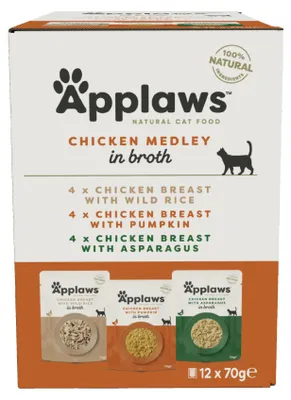 Produktbild von Applaws mit Hühnchen im Multipack 12 x 70 g