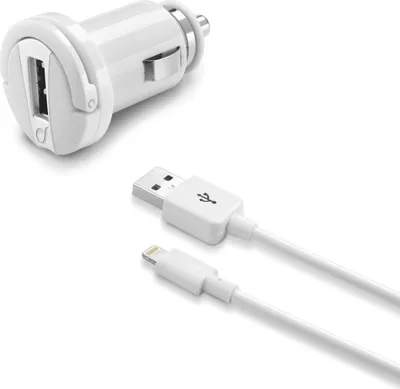 Produktbild von Cellularline USB Car Charger Kit 12W - Lightning - iPhone, iPad, iPod