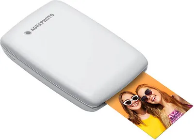 Zdjęcie produktu dla AgfaPhoto Realipix Mini P. 2, ZINK (Zero atramentu), 2" x 3" (5x7.6 cm), Bluetooth, Biały