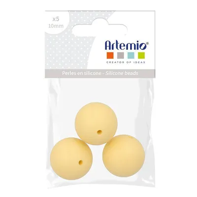 Produktbild von Silikonraupe rund x 3 - 15 mm - gelb
