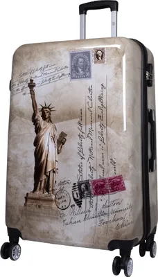 Produktbild von Große bedruckte Motivkoffer New York Fotokoffer Trolley, USA Koffer 77cm Bowatex