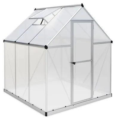 Produktbild von Palram - Canopia Aluminium Gewächshaus Mythos 66 Silber 186x185x208 cm