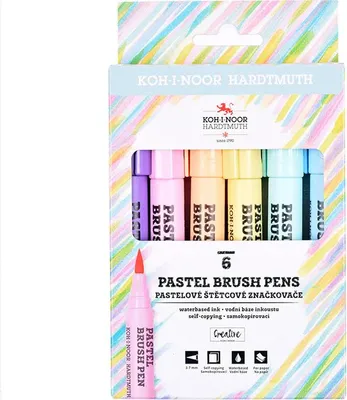 Immagine prodotto di Pennarelli pastello 6 colori Koh-i-noor