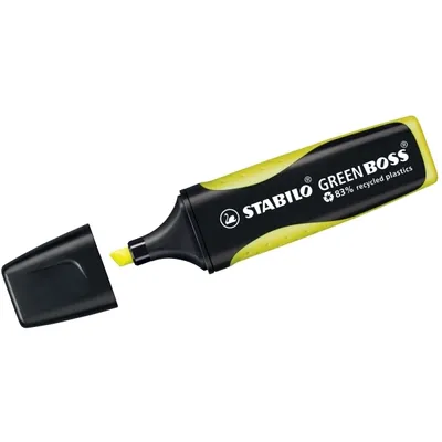Produktbild von Umweltfreundlicher Textmarker - STABILO GREEN BOSS - Einzelstift - gelb
