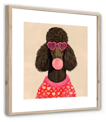 Immagine prodotto di STYLER, quadro decorativo a parete, 30x30 cm, motivo "Bubblegum", stile moderno, arte astratta, decorazione per soggiorno, camera da letto, cameretta, design