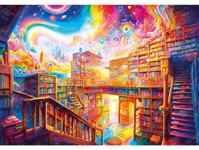 Immagine prodotto di Magnolia Puzzle Library City - 1000 Teile Puzzle