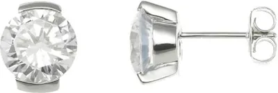 Produktbild von Xenox Damen 925 Sterling Silber 9K Ohrstecker mit Zirkonia in silberfarben - XS7082