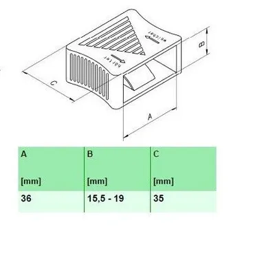 Produktbild von 10x Schieber als Ersatz oder Nachrüstung einer Härteverstellung Neuware(001_36x15,5-19x35 mm)