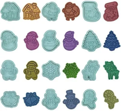 Produktbild von Weihnachtsplätzchenformen 12 Stück 3D
