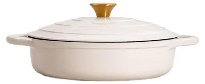 Obrázok produktu pre HOMLA hrniec ANDREAS béžový plochý, 28 cm, 2,5 l