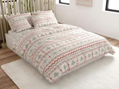 Obrázek produktu pro Bavlněné povlečení NORDIC JOY bílé 70x90 + 140x200