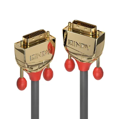 Produktbild von LINDY DVI-D Dual Link Kabel Gold Line 1m