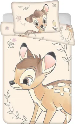 Productafbeelding van Disney Bambi Dekbedovertrek - 100 x 135 cm - Katoen