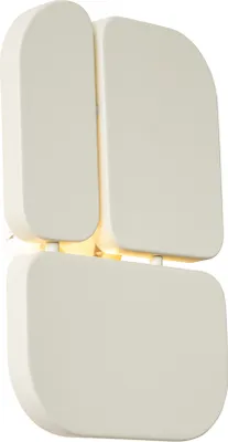 Produktbild von QAZQA - Design Wandleuchte Beige 3-flammig - Planes I Wohnzimmer I Schlafzimmer - Metall Rechteckig - LED geeignet G9