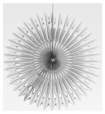 Produktbild von Dekofächer 40 cm in Silber