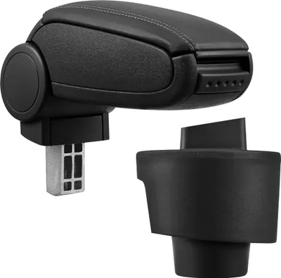 Produktbild von [pro.tec] Mittelarmlehne Passgenau für Seat Ibiza (Typ 61) in den Baujahren ab 2008 (3 - und 5 - Türer) und Kombi - Armauflage mit Staufach - gepolstert - Kunst-Leder - schwarz