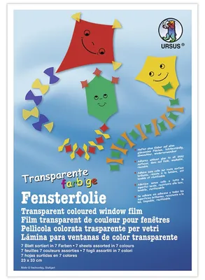 Produktbild von URSUS Fensterfolie transparent 23x33cm 7 Blatt