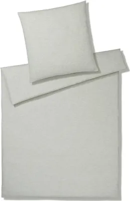 Produktbild von elegante Halbleinen-Bettwäsche-Garnitur Breeze Farbe Kreide Größe 240x220+2x40x80cm