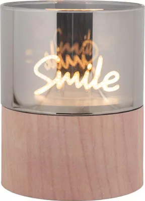 Productafbeelding van Clayre & Eef LED-kaars, diameter 8 cm, hoogte 10 cm, bruin, kunststof
