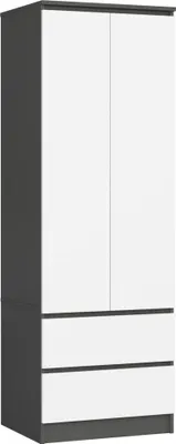 Immagine prodotto di Akord Armadio Star Grigio Grafite/Bianco 60X51X180 Cm