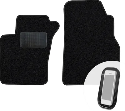 Image de moto-MOLTICO Tapis de sol avant en velours noir pour Mercedes-Benz EQV N447 à partir de 2020