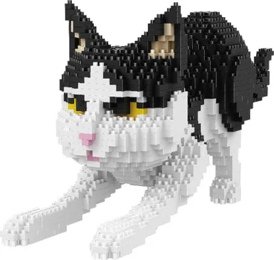 Produktbild von B-16039 - Schwarz / Weiße Katze (Balody)