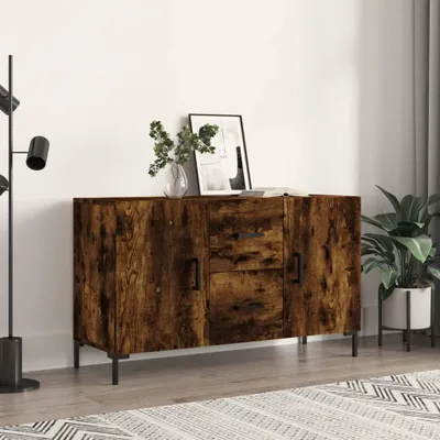 Obrázek produktu pro vidaXL Příborník kouřový dub 100x36x60 cm odvozený výrobek ze dřeva