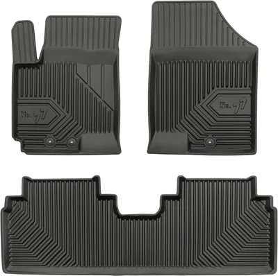 Produktbild von Fußmatten Gummimatten No.77 für Hyundai ix20 2010-2019 TPE Schwarz 3 Teile