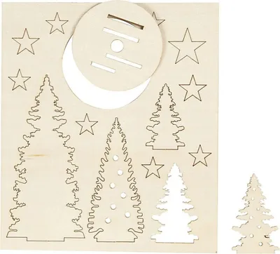 Produktbild von Bastle und schmücke deine hölzernen Weihnachtsbäume