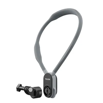 Produktbild von TELESIN S2-HNB-01 U-foermige Schnellverschluss-Halshalterung 2.0, Halshalterung, Brusthalterung mit Brustgurt, Ersatz fuer GoPro Hero 12/11/10, Insta360 X4/X3/GO3/GO2 OSMO Action-Kamera, POV-Vlog-Zubehoer, 520 mm Laenge
