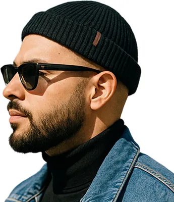 Produktbild von Beanie Mütze Merinowolmix XL/XXL, warm, für große Köpfe