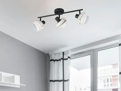 Produktbild von Deckenstrahler 3flammig Spots schwenkbar LED dimmbar für Wohnzimmer Schlafzimmer