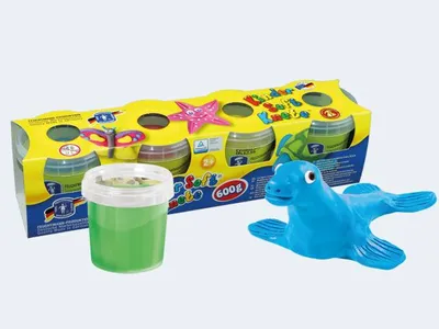 Produktbild von Kinder Soft Knete Ton 4 x 150 Gramm