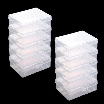 Produktbild von 10 Spielkartenboxen mit Decking, transparent, aus Kunststoff