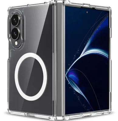 Obrázek produktu pro Pouzdro na telefon Galaxy Z Fold8, značky Tech-Protect, model FlexAir Hybrid, s technologií MagSafe, průhledné, bílé barvy