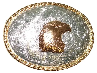 Produktbild von Gürtelschnalle Adlerkopf Wechselgürtel Buckle Western Rodeo Concho Cowboy Gürtel