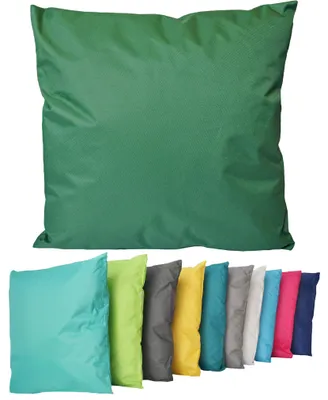 Produktbild von Outdoor Lounge Kissen 45x45cm Dekokissen Inkl. Füllung Wasserfest Sitzkissen Garten Stuhl Lotus Effekt , Farbe:Dunkelgrün