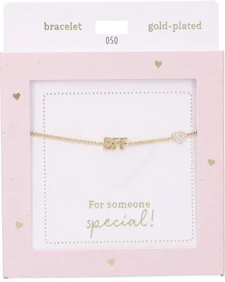 Imagen del producto de Pulsera Depesche "Heart of Gold" para mejores amigas, joyería dorada que simboliza la amistad