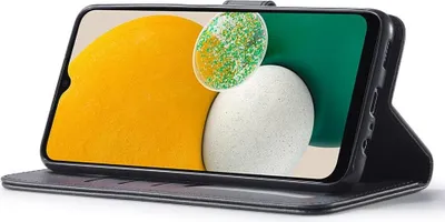 Produktbild von Samsung Galaxy A25 Hülle - LC.IMEEKE Luxus Klapphülle - Schwarz