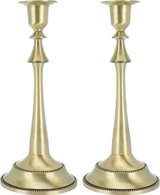 Produktbild von 2ks Innovative Europäische Style Single Head Candlestick Kerzenhalter Home Hochzeitsdekorationbronze